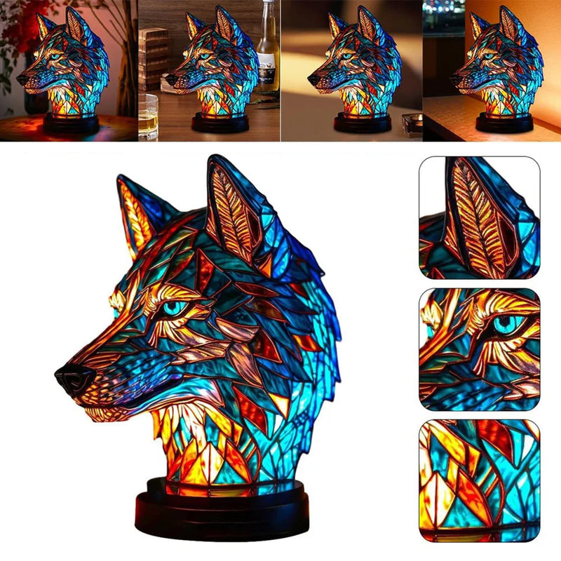 Wolf Mission Table Lamp