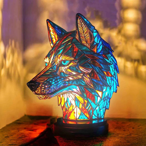 Wolf Mission Table Lamp