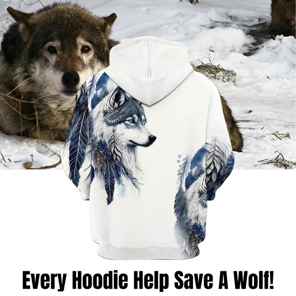 Wolf Mission Save Wolf Hoodie