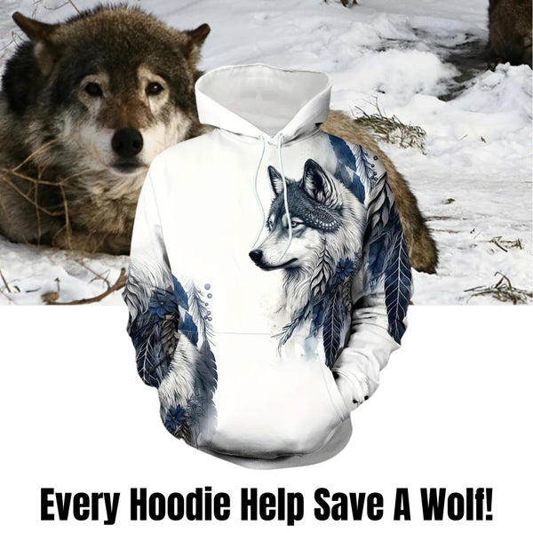 Wolf Mission Save Wolf Hoodie