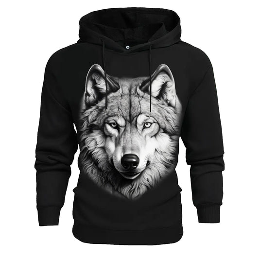 Alpha Gaze Wolf Hoodie