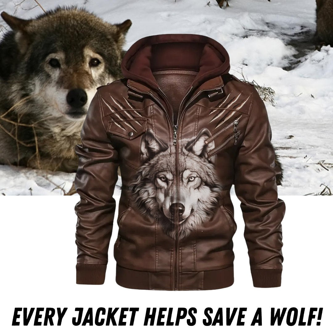 Wolf Mission Leather Jacket