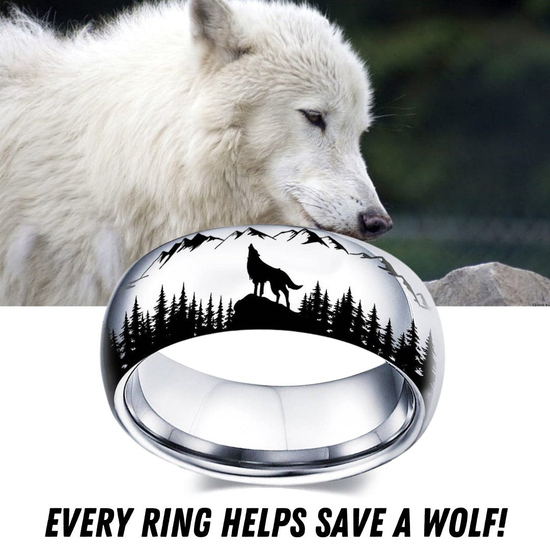 Save A Wolf Ring