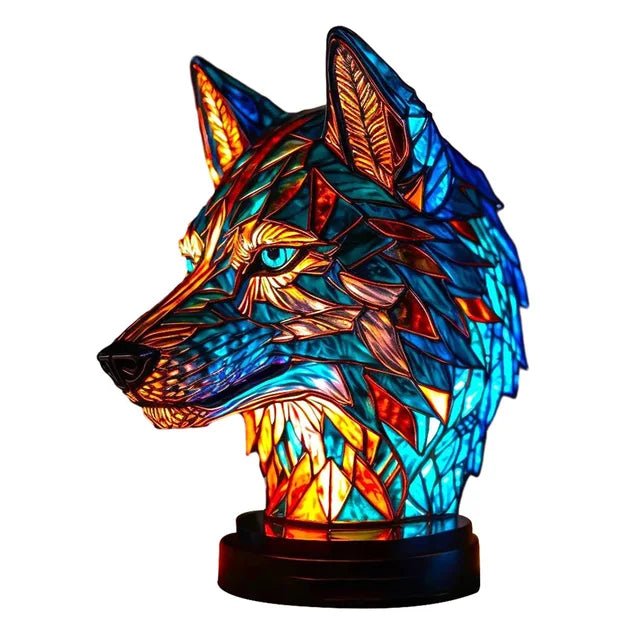 Wolf Mission Table Lamp