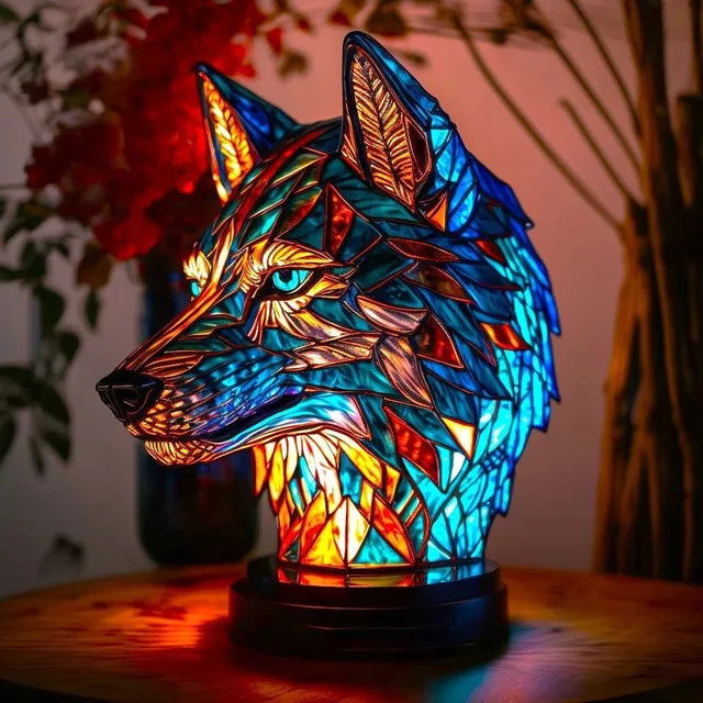 Wolf Mission Table Lamp