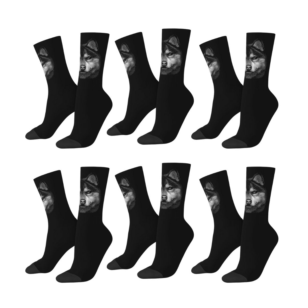 Wolf Mission Socks 6-Pack