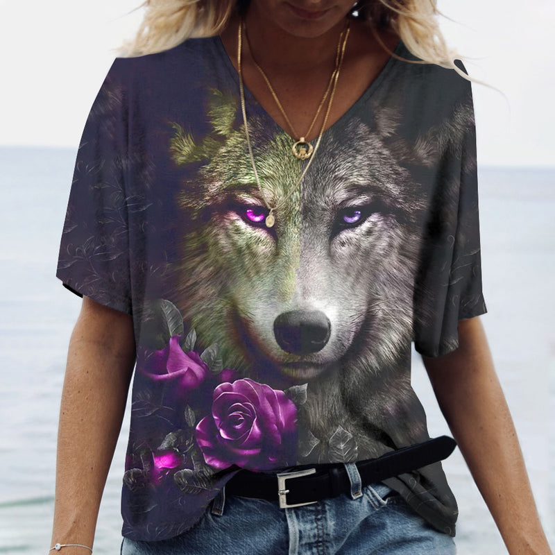 Women's Wolf Short Sleeve Shirt – Wolf Mission