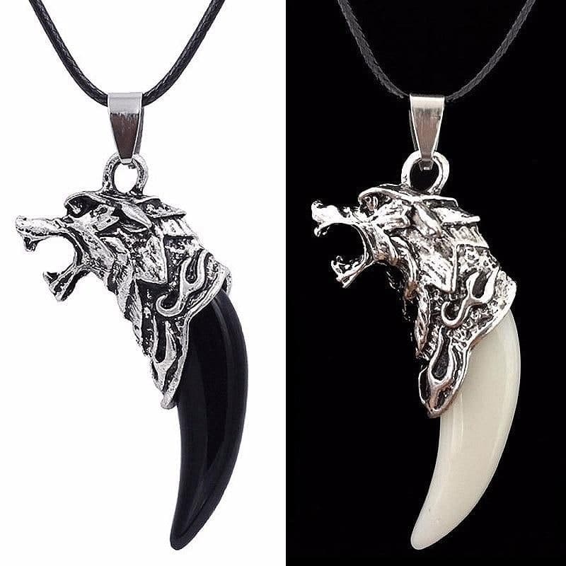 Wolf Lucky Charm Tooth Necklace